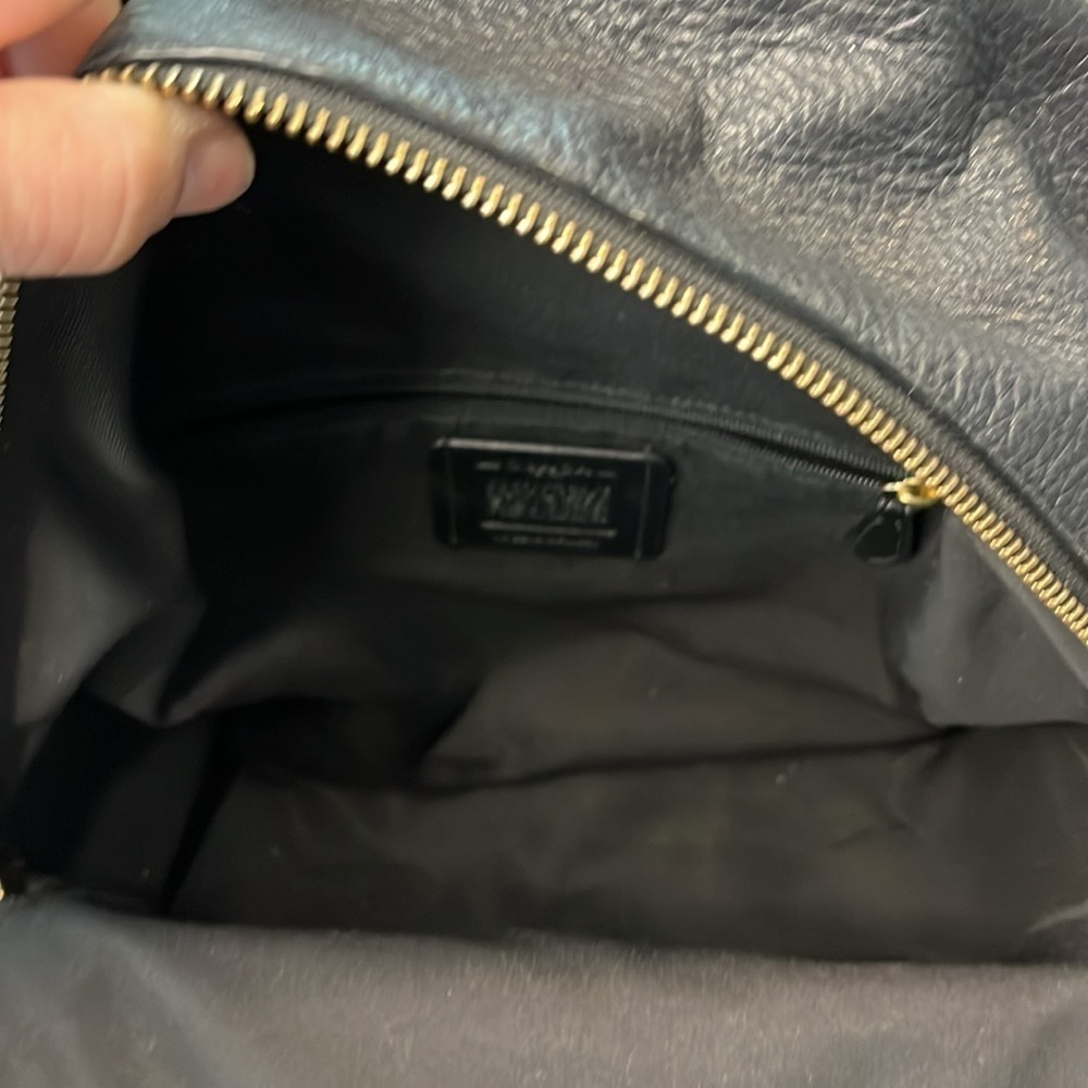 Coach Black Pebbled Leather Medium Charlie Backpack F30550 - Picture 5 of 10